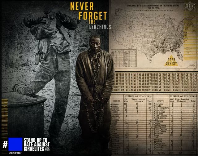 BishopNathanyel's tweet photo. Never Forget the most brutal Anti-Semetic acts against a race known to mankind! Lynchings, Burnings, Chattel Slavery, Police Brutality, unjust imprisonments and more! Nobody is more hated on the face of the earth than the so called Blacks, Hispanics and Native Americans! 

#africa #Eritrea #congo #ethiopia #blackjews #southafrica #nigeria #israelites  #cuba #puertorico #santodomingo #mexico #guatemala #ecuador #peru #latinoamerica #brasil #IUIC #Israelites #MLK #MalcomX #Revolution