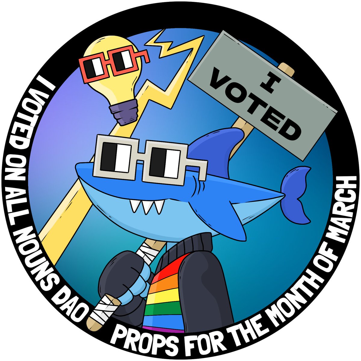 We're rewarding our most active voters! 🔥🦈

Check our Discord to find out, if you're eligible to mint the POAP...

Thank you <a href="/kimmydeuk/">kimdeuk ⌐◨-◨</a> for the amazing artwork and thanks to @_Moon_420 for making this happen! 💙