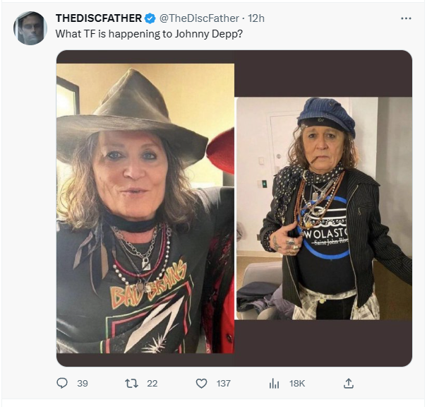 NotTeamJohnny's tweet photo. Karma? https://t.co/VMMxKiY1CQ