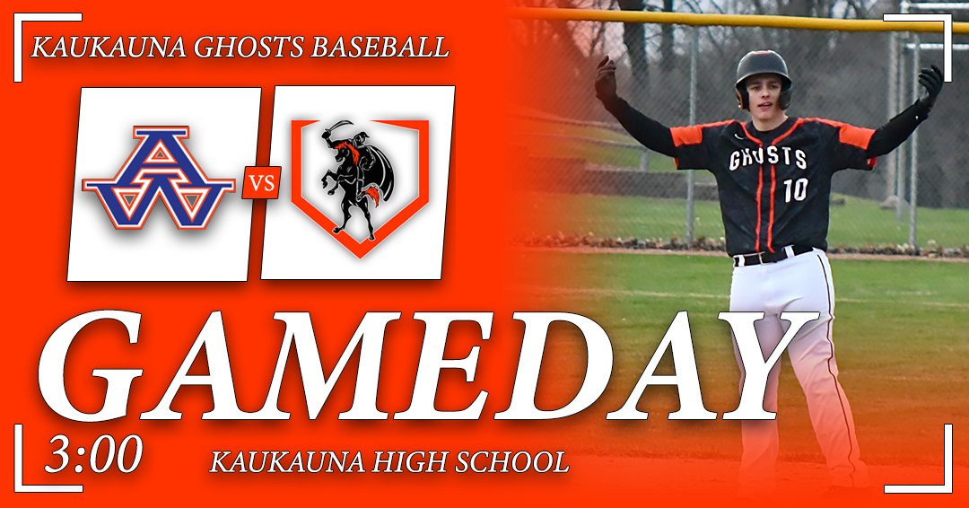 GhostHSBaseball's tweet photo. Time to open the season! The varsity game has been moved to 3pm at Kaukauna. The JV game will follow. Hoping the rain stays away. #kaukaunabaseball https://t.co/BffjSDFENe