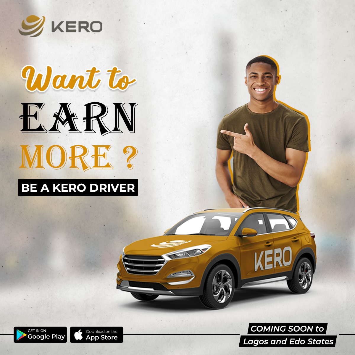 Make more money with flexible hours as a Kero driver! Join our team now and start earning on your own term. Drive towards financial freedom today! #kero #Driver #HIRINGNOW #Job #JobSeekers #African #NigerianElections2023 #Nigeria #Lagos