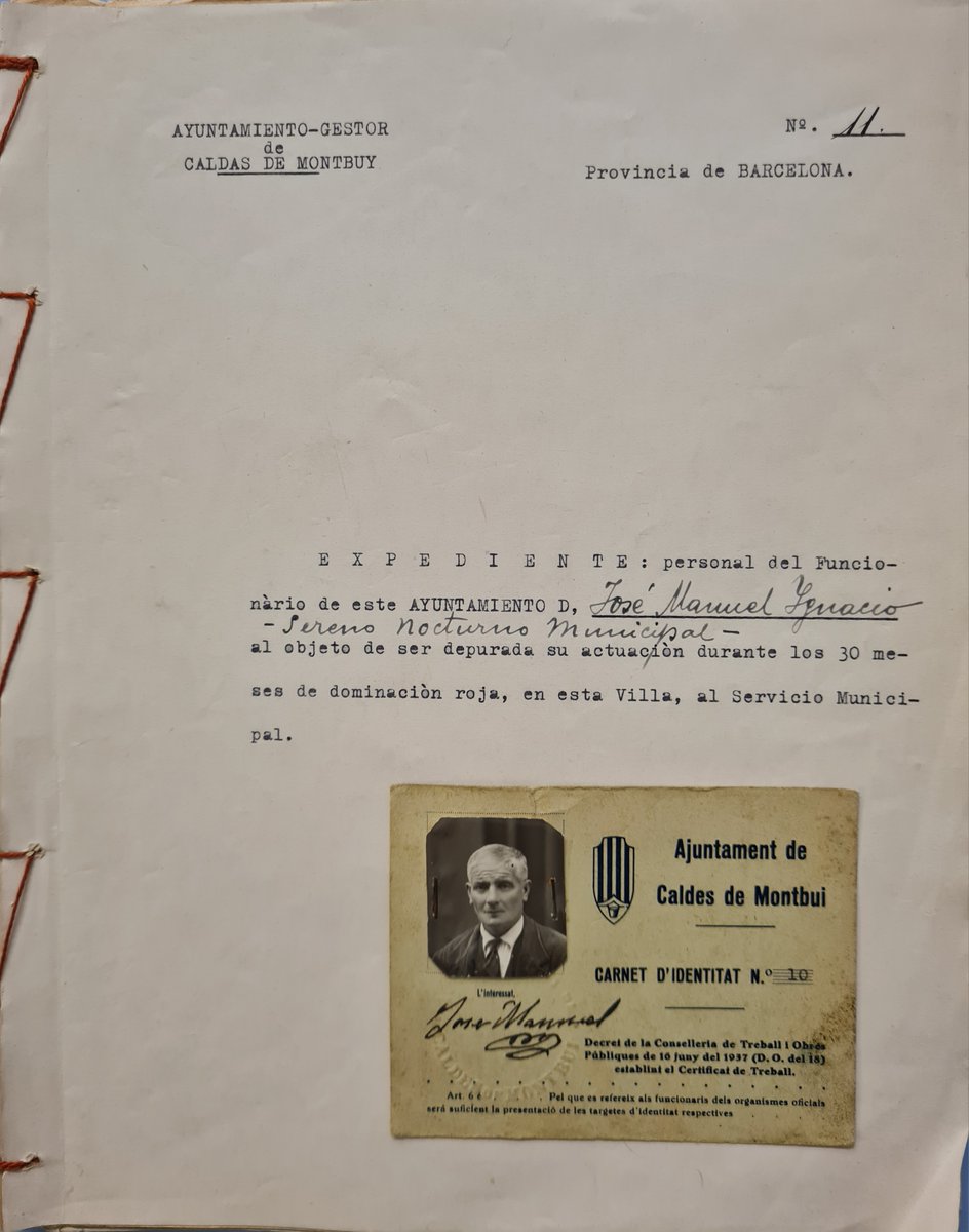 AjCaldesMontbui's tweet photo. 📜 Aquest abril, l’Arxiu Històric recupera els expedients de depuració de responsabilitat política del personal empleat de l’Ajuntament l’any 1939, amb els quals el règim establia qui es podia reincorporar al seu lloc de treball.
📰🔗 https://t.co/bjOdyR9bV3
#memorialocal https://t.co/1yroWx3bVw