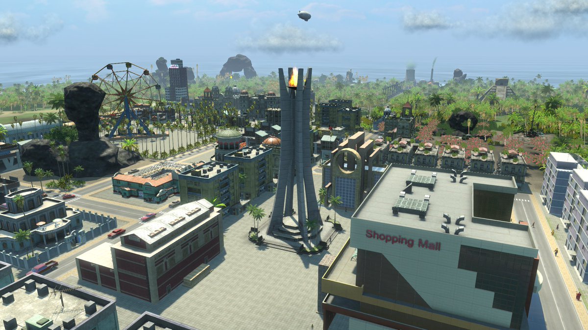 @El_Prez I still have save straight from 2013 when I was playing in #Tropico4. The monument in my screenshot has been towering over the city for 10 years, it's crazy! Then I was still at school and could not think that the Eternal Flame would really burn forever 🔥