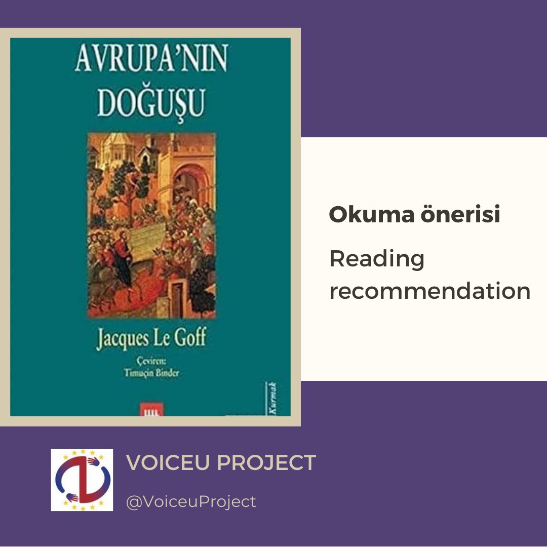 Nisan ayı için okuma önerimiz/Reading recommendation for April:  Avrupa'nın Doğuşu (The Birth of Europe), by Jacques Le Goff. #readingrecommendation #Europe #okumaönerisi #culture #politics #thebirthofeurope