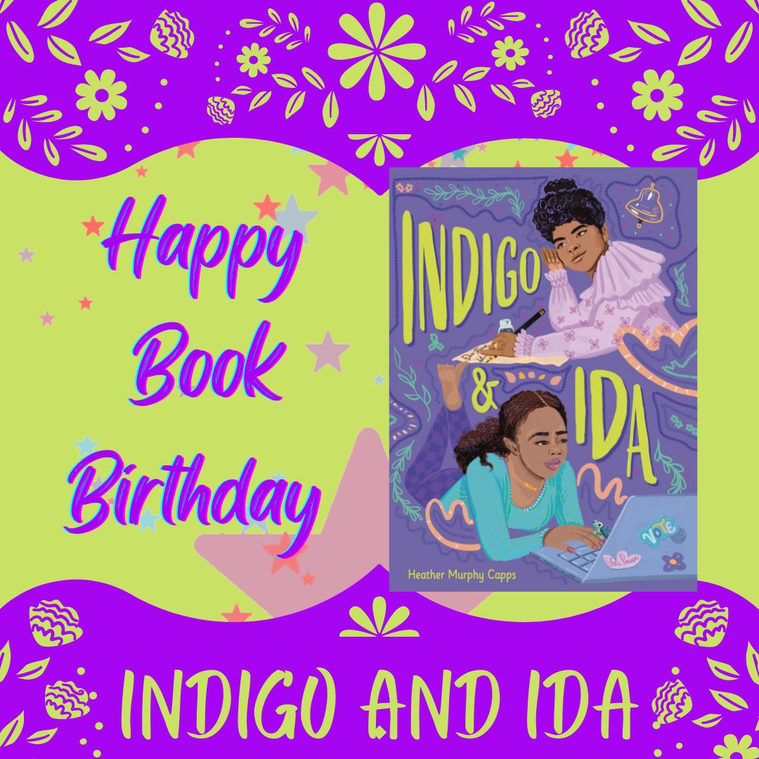Today is a wonderful day. The sun is shining, the birds are singing, and my #debut #mg is out in the world. Happy #bookbirthday to #IndigoandIda 🥳 #debut #kidlit #mgin23 #BestDayEver #RepresentationMatters #blacklivesmatter #SocialJustice #mglit #NewRelease