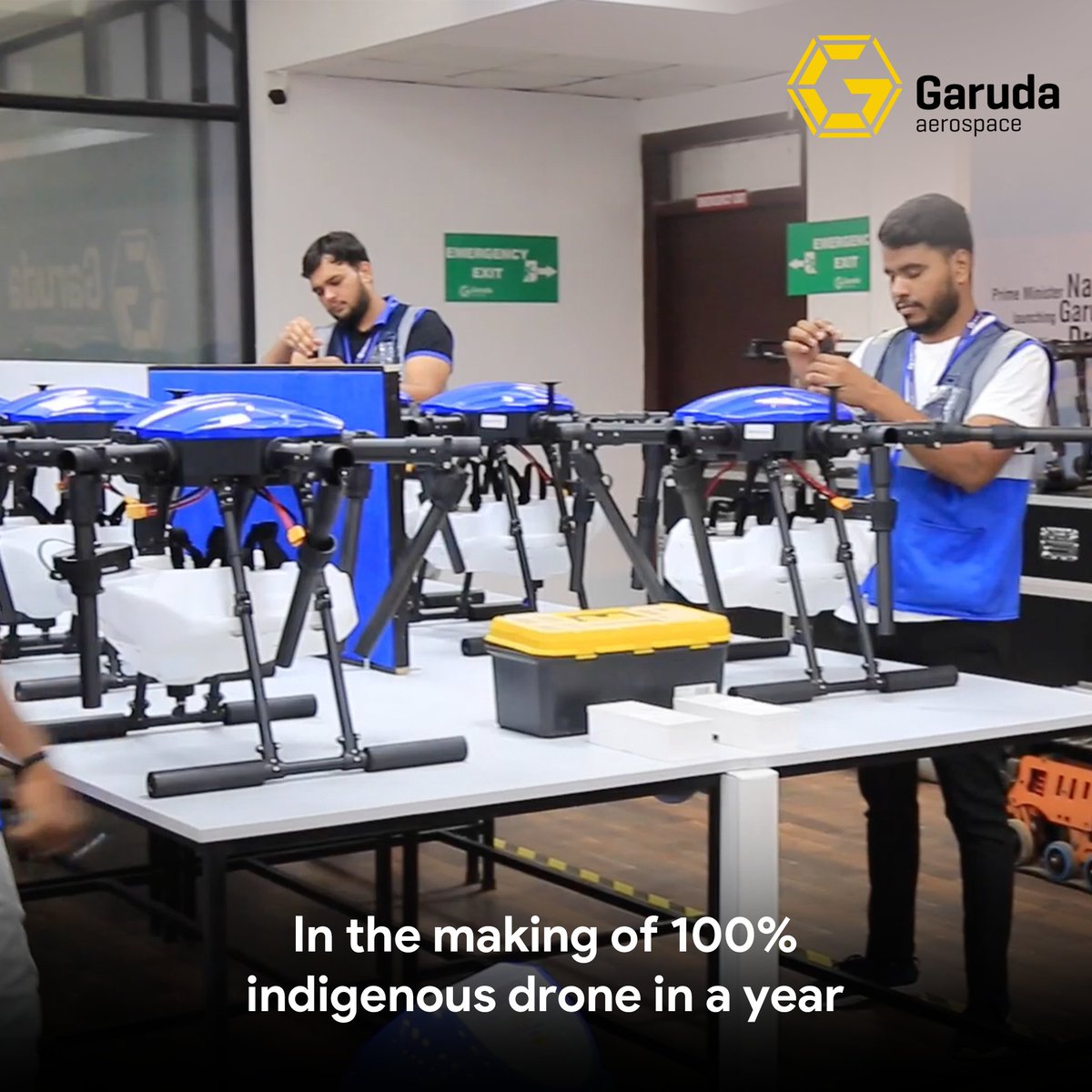 garuda_india's tweet photo. A partnership with 120 companies for the production of 25,000 #IndigenousDrones in next 12 months and 1 lakh in the next 24 months
This which will be in the form of joint ventures, technology transfers and supplier arrangements.
Read more here via @NewIndianXpress 👉https://t.co/PsA8T2k8dU
@AgnishwarJ @makeinindia