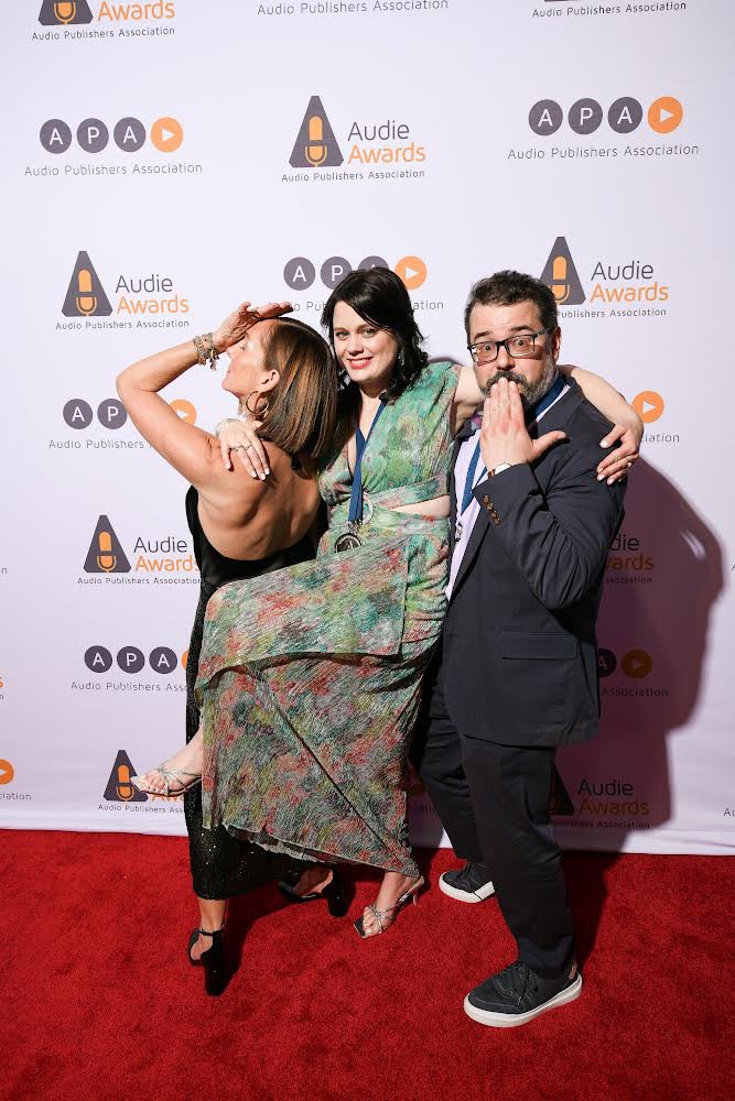 We’re very serious people, audiobook people. Very. Serious.  #Audies2023