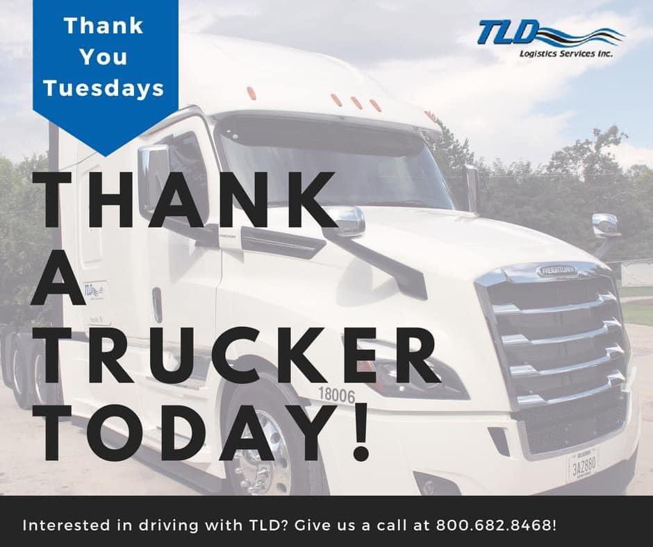 Drive4TLD's tweet photo. We want to take a moment to say thank you to all of our drivers. You are what really keeps America moving! #ItsAnEasyDrive https://t.co/ald9LsiJql