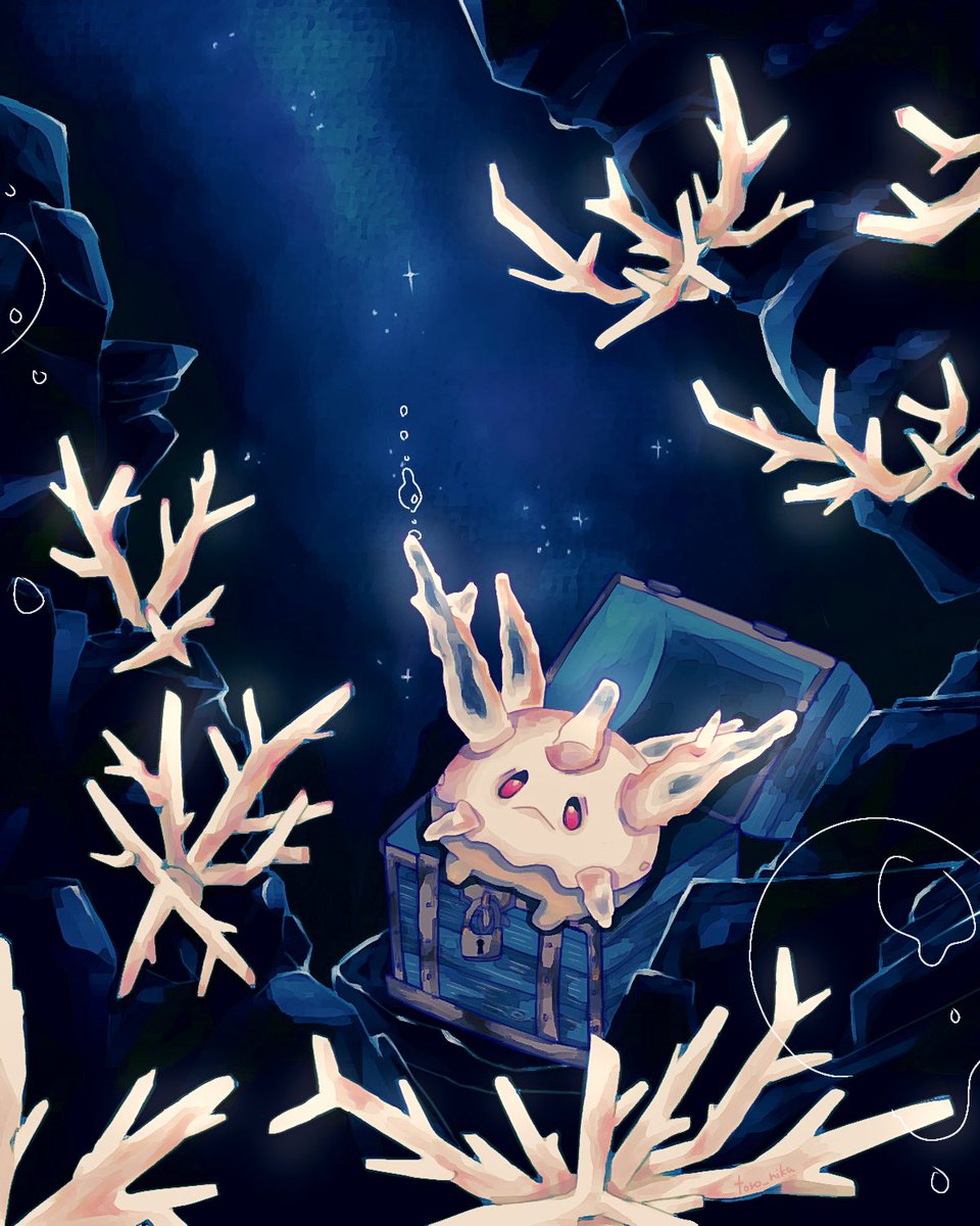 「#pokemon 海底に星 」|とろにか。のイラスト