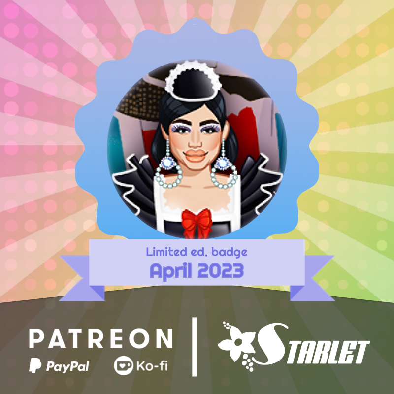 StarletDrag's tweet photo. 🥇New April 2023 limited ed. badge!
Featuring. Baga Chipz

Donate to get it:
✨Patreon: https://t.co/Ma6SZ3rBwV
✨Ko-Fi: https://t.co/yGdz2rPd3A
✨PayPal: https://t.co/FmeEY5hs0Q

💖 Donate now! 💕 https://t.co/VKuc0hRxDT
