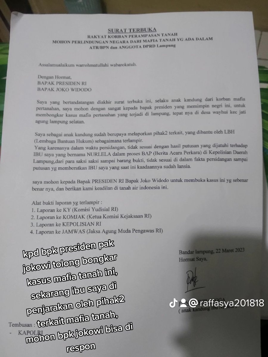 wirangga_pandu's tweet photo. Mohon keadilan di negri ini pak presiden , ibu saya sudah dipenjarakan sekarang https://t.co/Afldofu7d1