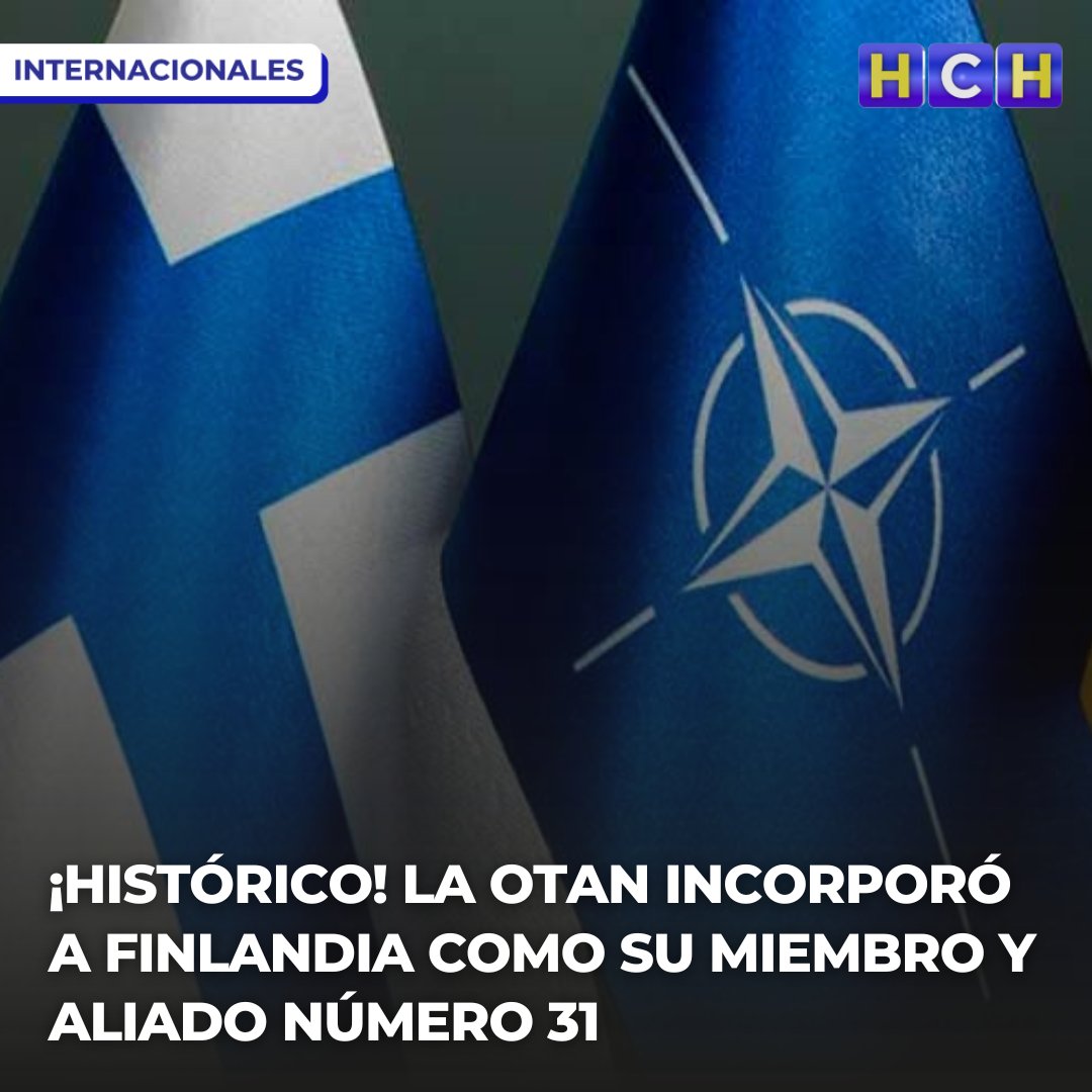 #Internacionales | Finlandia se convirtió oficialmente este martes en miembro de la OTAN y pasará a engrosar las filas de la alianza de seguridad más grande del mundo, culminando el proceso de ratificación.

➡ hch.tv/2023/04/04/fin…