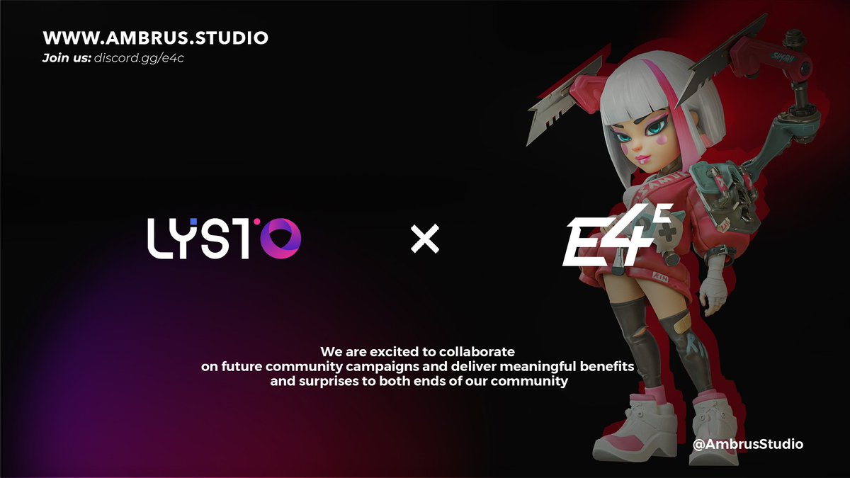Metanomy ๐ฆ (@metanomy_gg) on Twitter photo Hey <a href="/everyone/">Everyone</a>! ๐
We are excited to announce that Metanomy has partnered with <a href="/AmbrusStudio/">E4C: Final Salvation</a>! ๐ค Founded by Johnson Yeh, ex-CEO of Riot APAC, Ambrus Studio is dedicated to building a better future for gamers and the world. ๐
Ambrus Studio's mission is to build an E4C metaverse Hey <a href="/everyone/">Everyone</a>! ๐
We are excited to announce that Metanomy has partnered with <a href="/AmbrusStudio/">E4C: Final Salvation</a>! ๐ค Founded by Johnson Yeh, ex-CEO of Riot APAC, Ambrus Studio is dedicated to building a better future for gamers and the world. ๐
Ambrus Studio's mission is to build an E4C metaverse