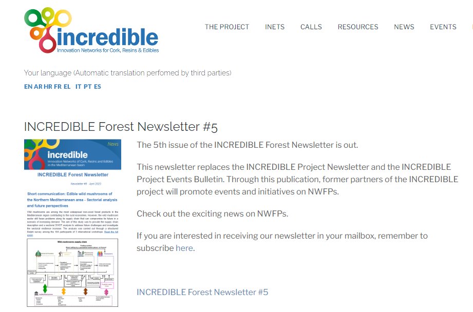 Accede a la nueva publicación de <a href="/Incredibforest/">IncredibleForest</a>  
incredibleforest.net/content/incred…
#nomaderables #bioeconomia #pinea #IUFRO