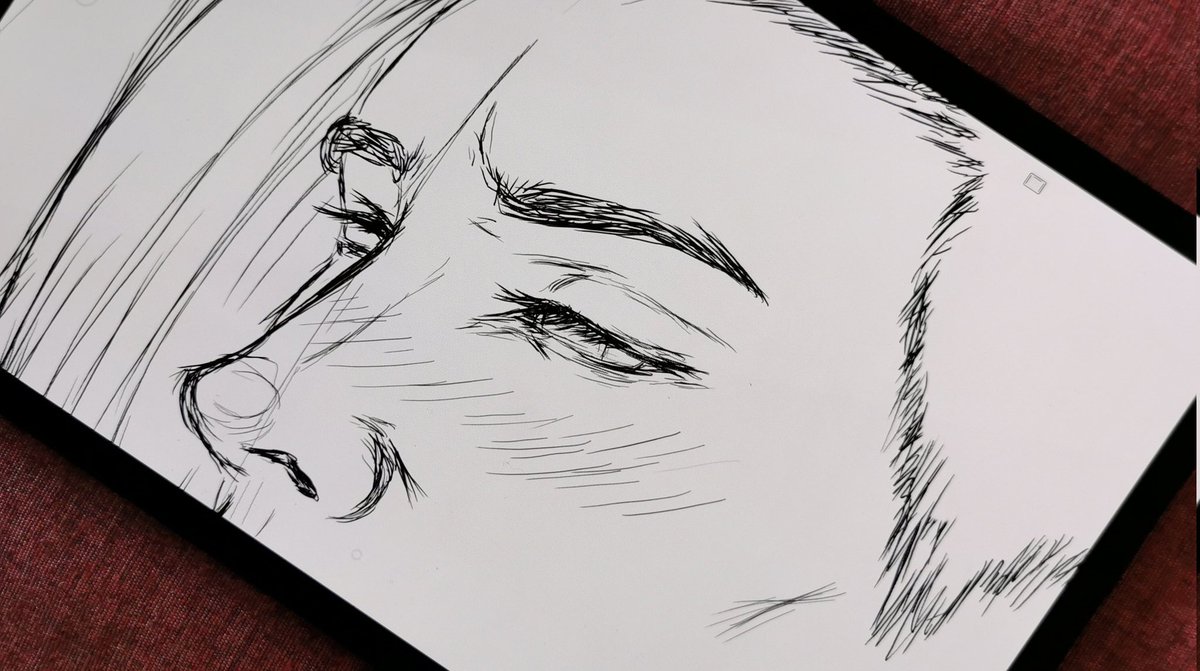 MakiHyena's tweet photo. "he no longer felt the fire burning in his flesh, but darkness coursed through his veins, leaving him with a forbidden desire"
#wip #idontknowwhat #sketch
#hisembarassedfacemakesmescream https://t.co/F9gmWyzdSN