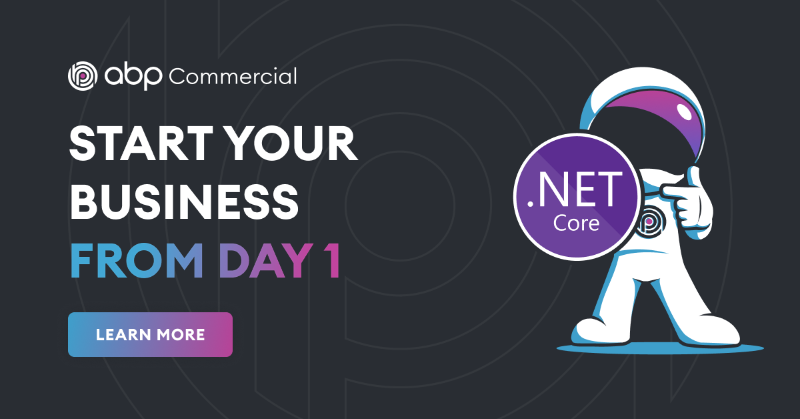 abpcommercial's tweet photo. Attention all .NET developers! Streamline your development process with ABP Commercial. ABP platform provides a powerful set of tools and features to help you start your business from day 1.