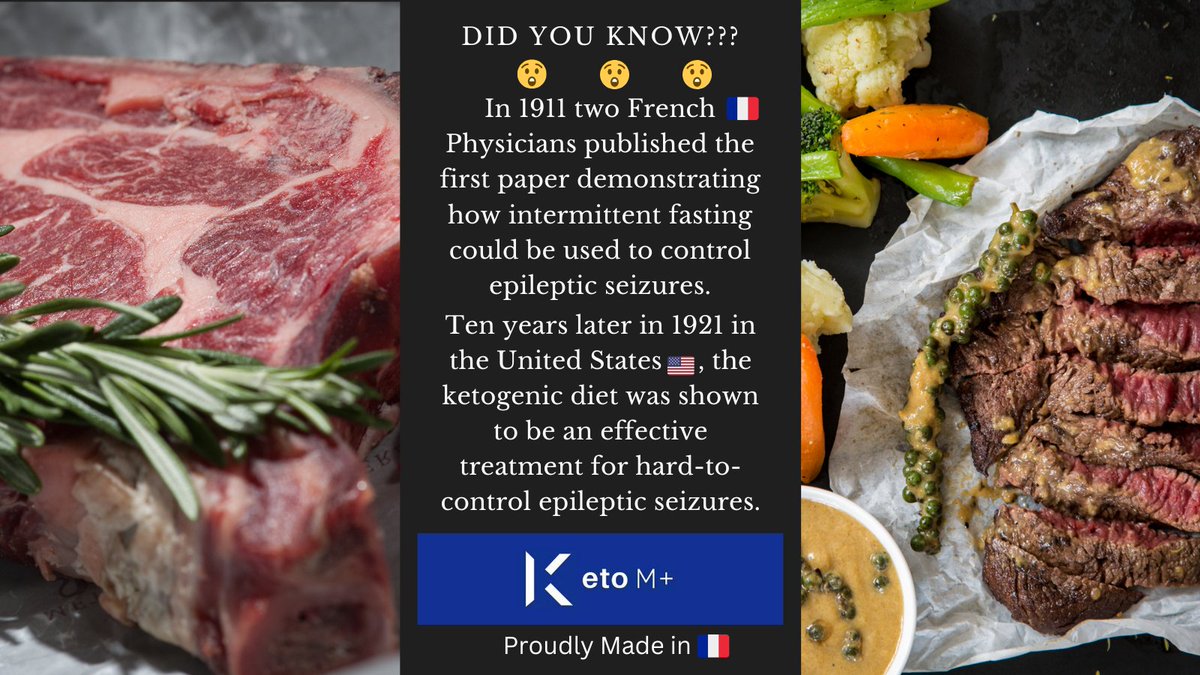 A little know fact about France's contribution the use of dietary interventions in medical applications!!

#keto #diet #nutrition #health #ketomplus