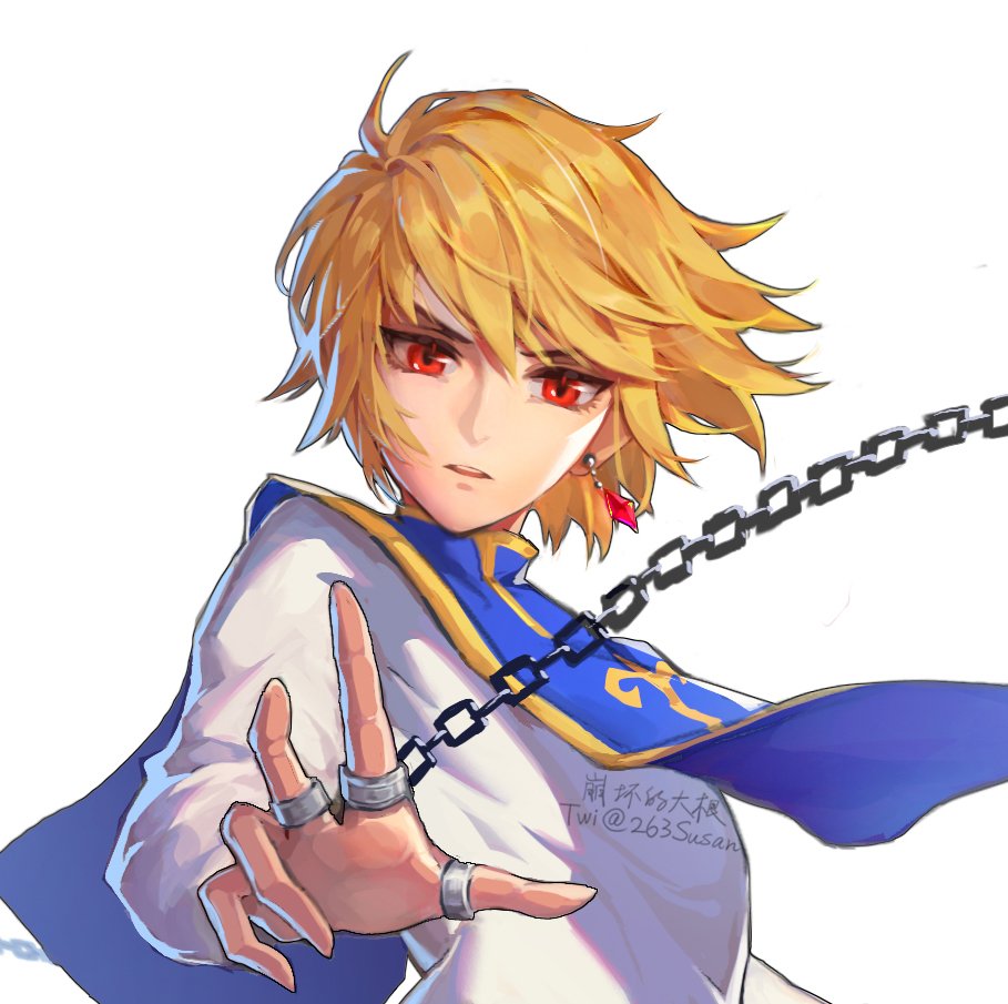 酷拉皮卡生日快乐！
先发一张以前画的立绘，今晚会发新画的生日贺图（现在还没画完
#酷拉皮卡 #kurapika #クラピカ #クラピカ誕生祭2023 #hxh #HUNTERHUNTER #クラピカ生誕祭2023