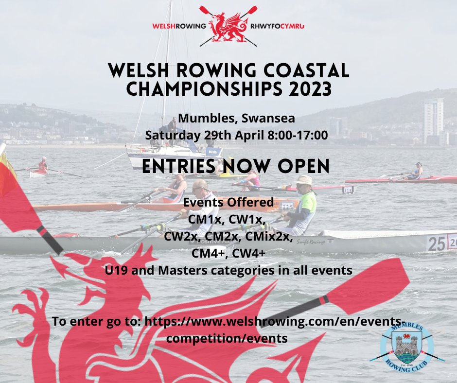 Entries for Coastal Championships close on 8th April.
