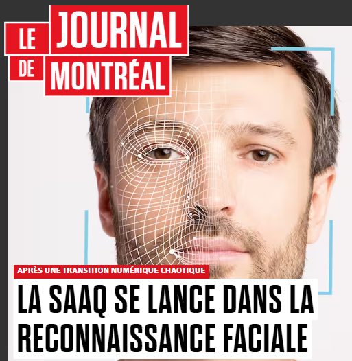 Pat77432407's tweet photo. Tiens donc !  Le chat sort du sac .

La technologie biométrique pourrait servir à faire de la surveillance, mais il ne s’agit pas de l’objectif de la SAAQ, signale le porte-parole.

La SAAQ a investi 600 000 $ pour la rédaction du dossier d’affaires ainsi que la réalisation du processus d’appel d’offres public.

Projet qui a également été désigné d’intérêt gouvernemental par le ministère de la Cybersécurité et du Numérique (MCN).  https://t.co/7a7tRyaISc