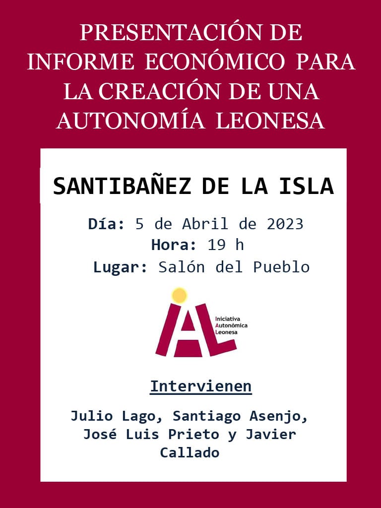 Mañana próxima cita📍

Nos vemos a las 19h en el Salón del Pueblo de Santibañez de la Isla.

Recordad que aunque no podáis asistir, podéis enviarnos todas vuestras preguntas 👂
#iniciativaautonomicaleonesa