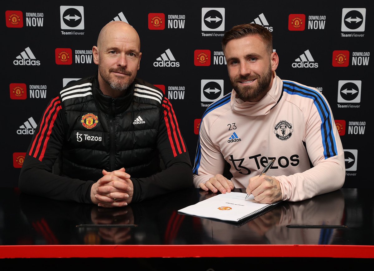 LukeShaw23's tweet image. So grateful to be extending my stay at @ManUtd! I’ve been here for nine years and it’s my home. I want to achieve a lot more and I want it to be with this team ❤️