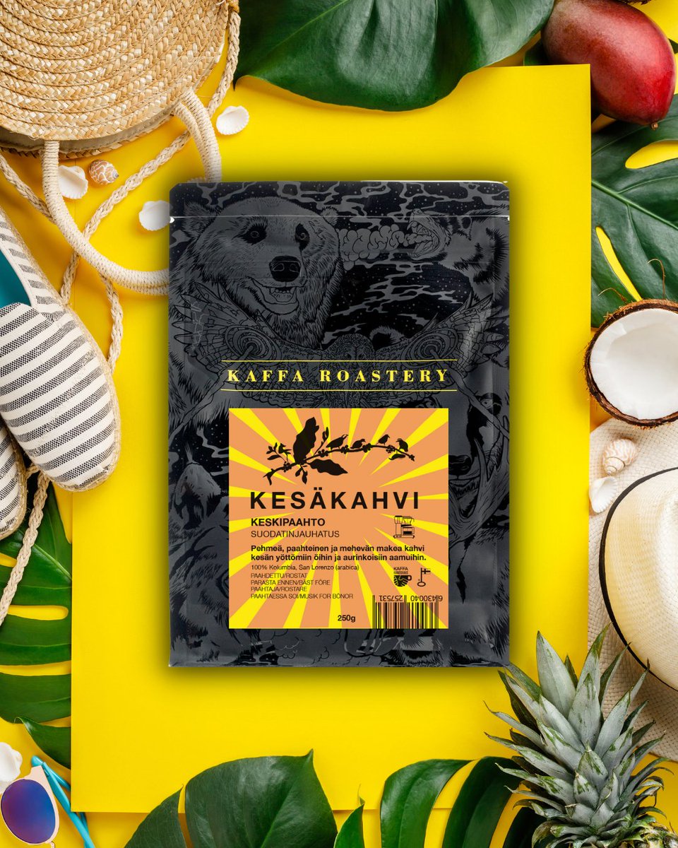KaffaRoastery's tweet photo. KESÄKAHVI 2023 🌴☀️☕

Tässähän kävi nyt niin, ettei me pystytty Kaffalla sittenkään luopumaan kofeiinista täysin.

Lue lisää kesäkahvista täältä: https://t.co/K6otcomVzT

#kesäkahvi #summercoffee #avainlippu https://t.co/0Qq49GJ86n