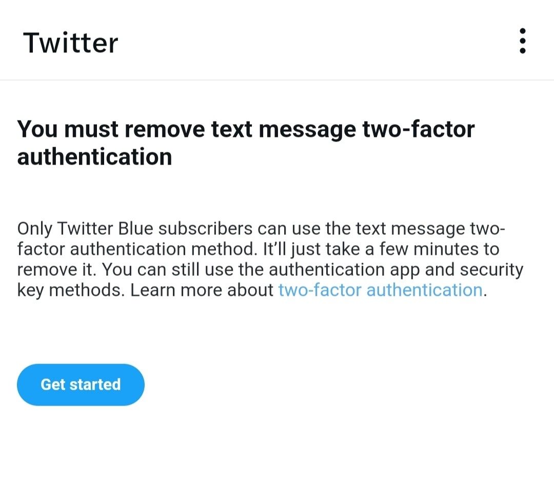 Now #Twitter is Asking to Remove #2FA, only Verified Account can use 2FA 
#SwachhSocialMedia #cybercrimes #cybercrimehelpline #digitaltaskforce #Police #cybersurkshaabhiyan #cybercrime #globalcybercrimehelpline #cybersecurity #Fraud #digitalresponsibility #socialawareness #Pune