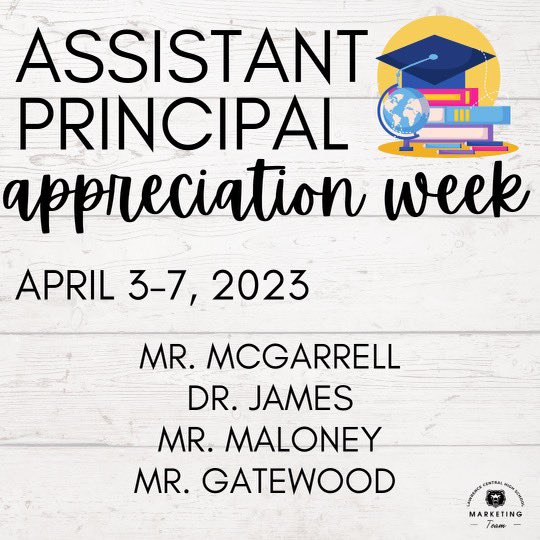 Please help me celebrate &amp; appreciate the 4 amazing Assistant Principals that serve that families, students &amp; staff of Lawrence Central at the highest level! We’re beyond thankful to have such dedicated &amp; hardworking Assistant Principals at LC! 🐻🦾🐻🦾🐻🦾
#BearPride #TheBest