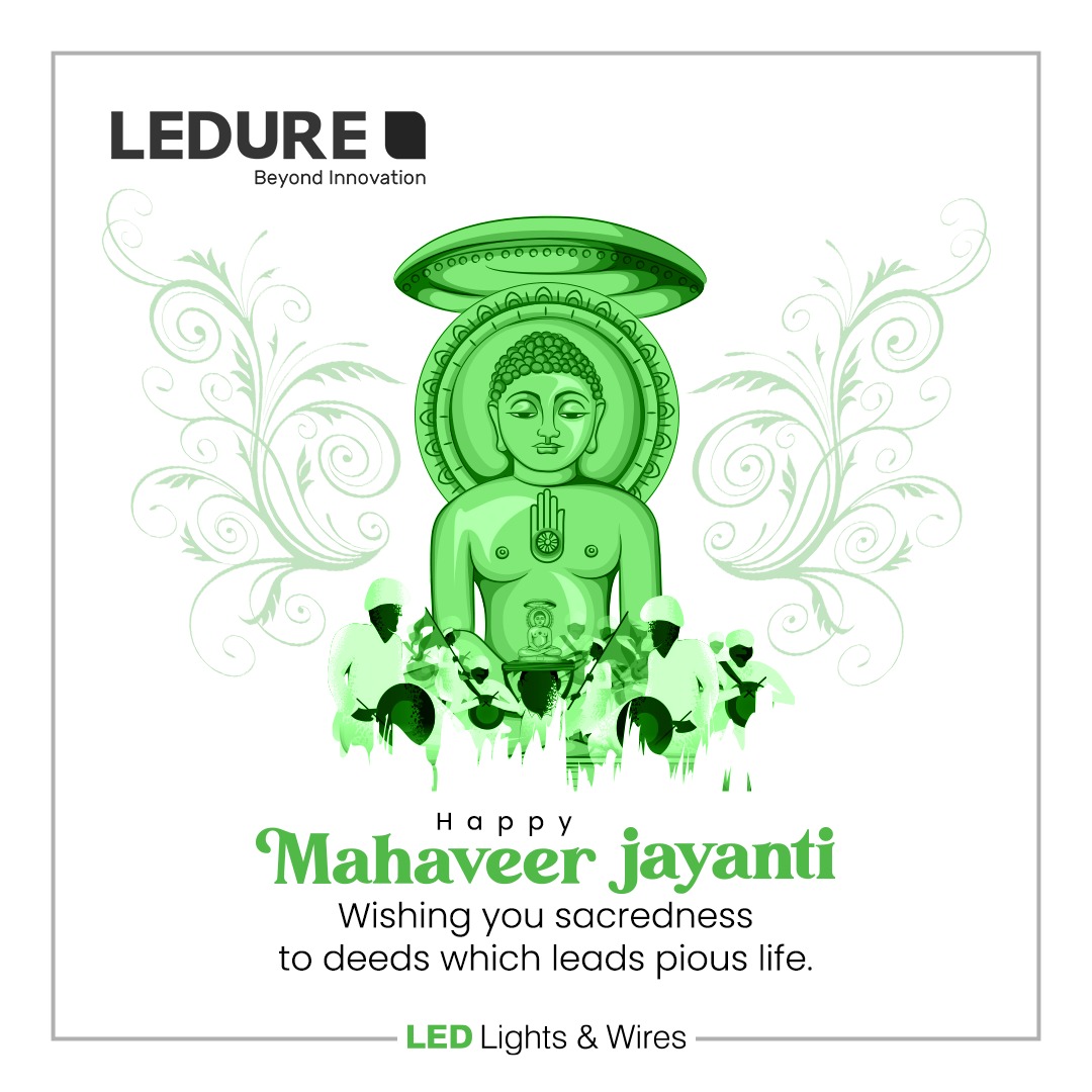 LEDURELIGHTINGS's tweet photo. May Lord Mahaveer bless you abundantly and fill your life with the virtue of truth, non-violence and compassion.
#MahaveerJayanti #Truth #NonViolence #MahaveerJayanti2023 #Ledure #LedureIndia https://t.co/jSVClvrTZI