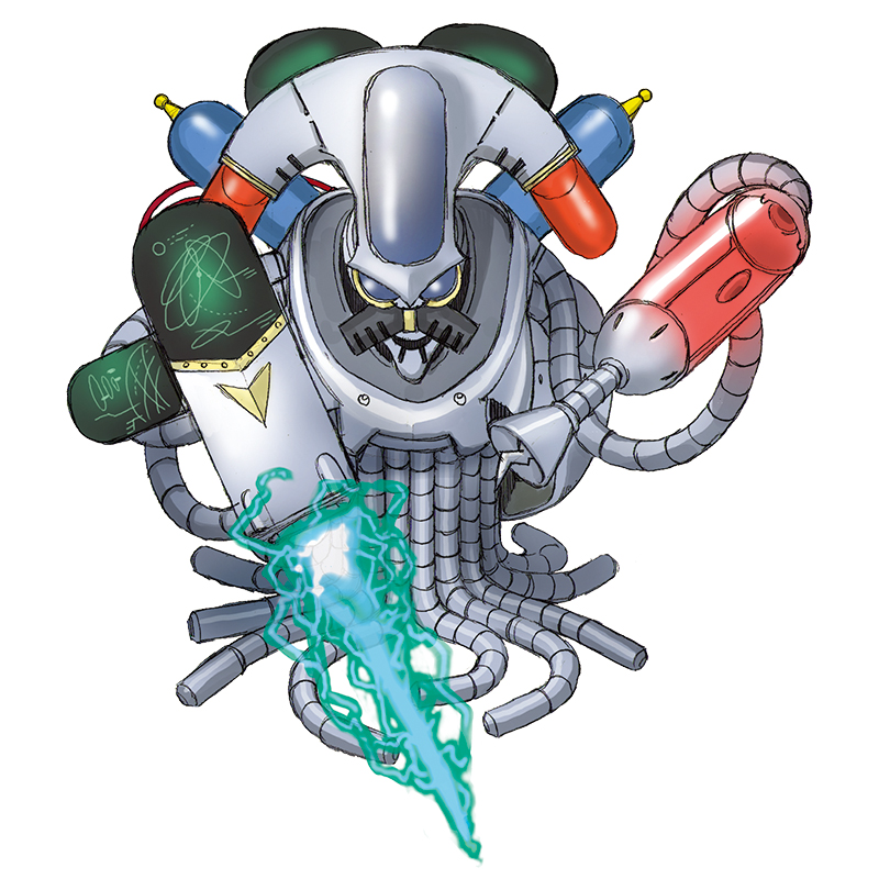 Digibot_exe's tweet photo. EBEmon X 
 (Extraterrestrial Biological Entity) 
 Cyborg 
 Attacks: 
 Brain Rupture 
 Planet Destroyer Justice https://t.co/htwj2Szb0U