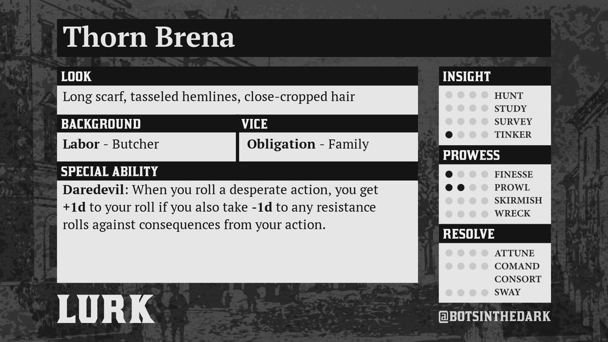 BotsInTheDark's tweet photo. Thorn Brena, a cooperative Lurk. https://t.co/QF17zLyxft