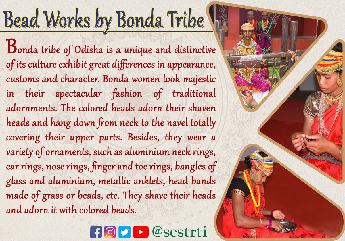 scstrti's tweet photo. #LiveDemonstration of Beadwork and textile by #Bonda tribe in the Odisha State Tribal Museum premises, #SCSTRTI Campus (Dt. 23.03.2023 to 06.04.2023)
#PleaseVisit 
Read more about it here.
 #LiveDemonstration #Bonda #OSTM #SCSTRTI https://t.co/QatSJucgFX
