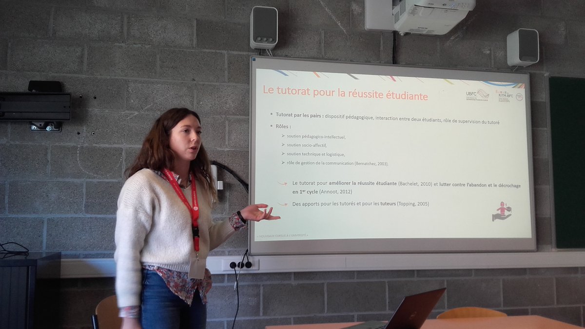 L' Évaluation d'un dispositif de formation au tutorat dans l'enseignement supérieur grâce à l'expérience du NCU RITM-BFC <a href="/Univ_BFC/">UBFC - Université Bourgogne-Franche-Comté</a> ? C'est Elysa Villeneuve qui en parle le mieux à <a href="/admee2023_be/">Admee2023</a> !