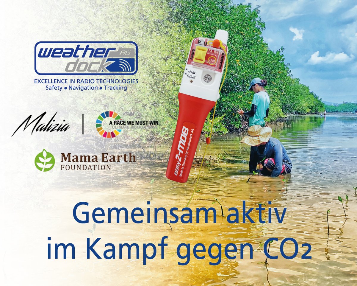 Boris Herrmann hat 2020 ein Klimaschutzprojekt ins Leben gerufen. Seit März unterstützen wir dieses Projekt und spenden für jeden verkauften easy2-MOB 10 Mangroven an den "Malizia Mangrove Park".
Jetzt mithelfen! 
Mehr Infos: easyais.com/easy2-mob-mali… 
#easyais #weatherdock #co2