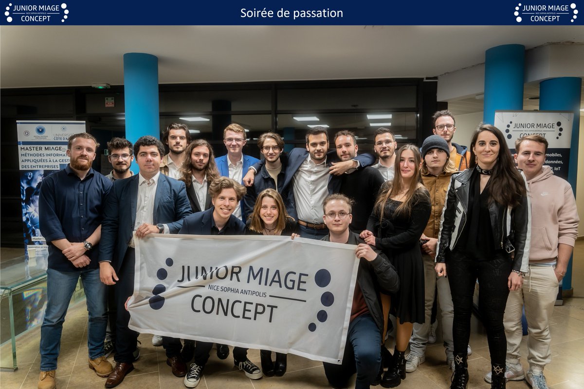 Junior MIAGE Concept (@jmcnice) on Twitter photo Nous sommes heureux de vous annoncer que la soirée de passation de <a href="/JMCNice/">Junior MIAGE Concept</a> pour le mandat 2023/2024 a été un véritable succès grâce à la participation de nos membres, de nos partenaires et de nos invités spéciaux pour un total de 40 personnes. 🥳
Merci à tous !! 🌟
#JMC Nous sommes heureux de vous annoncer que la soirée de passation de <a href="/JMCNice/">Junior MIAGE Concept</a> pour le mandat 2023/2024 a été un véritable succès grâce à la participation de nos membres, de nos partenaires et de nos invités spéciaux pour un total de 40 personnes. 🥳
Merci à tous !! 🌟
#JMC