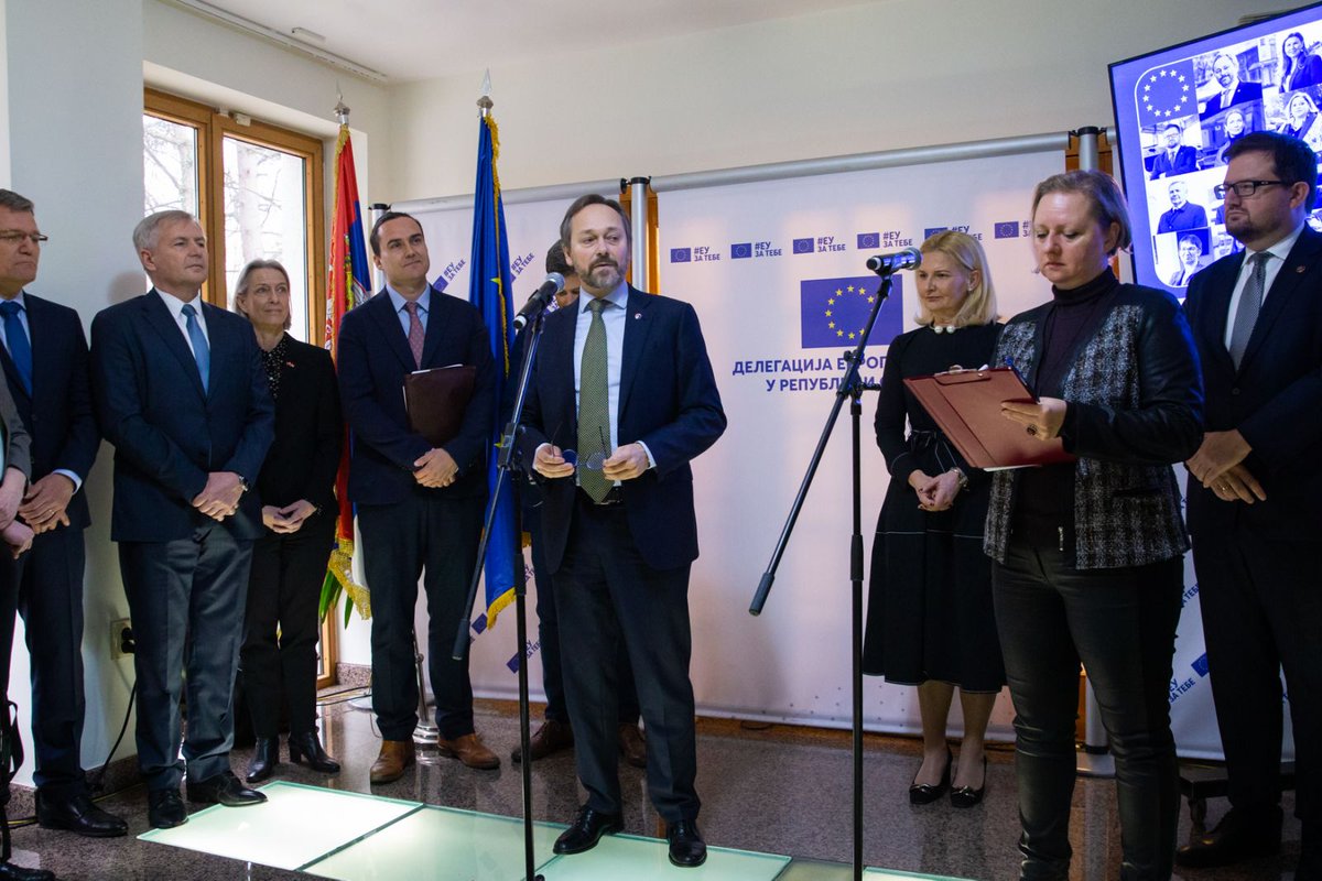 Official launch of the #WeCare campaign with #TanjaMiščević. The #EU cares for and supports #Serbia on its path to accession. 
#WeCare #BoljiSmoZajedno #EU #Serbia #EUzaTebe #Portugal

@eusrbija

Check the campaign at Better together - EU u Srbiji (europa.rs)