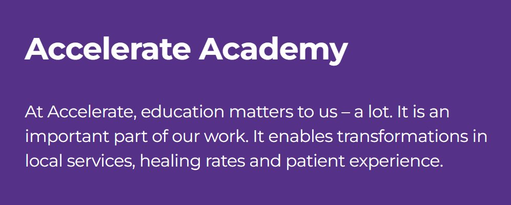 AccelerateCIC's tweet photo. New dates for the Accelerate Academy have just been released, if you want to become a lower limb champion or learn how to debride click the link below to view our @theRCN and @SoTV_UK accredited courses. 
https://t.co/sS381dRPA7 https://t.co/56gCeZI5Bd