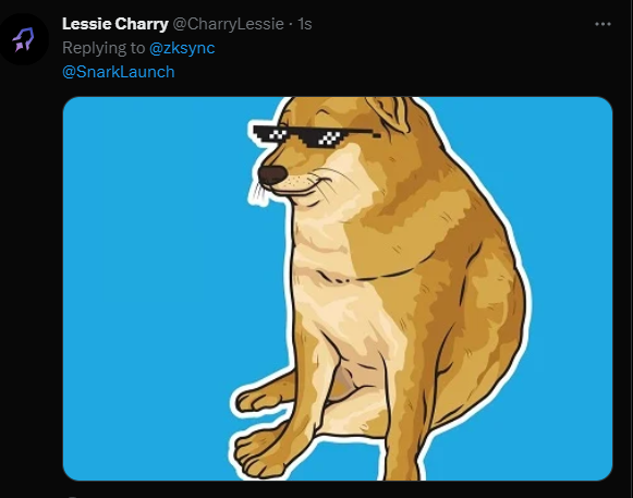 CharryLessie's tweet photo. @zksync @SnarkLaunch https://t.co/6hW8hqYkmx
