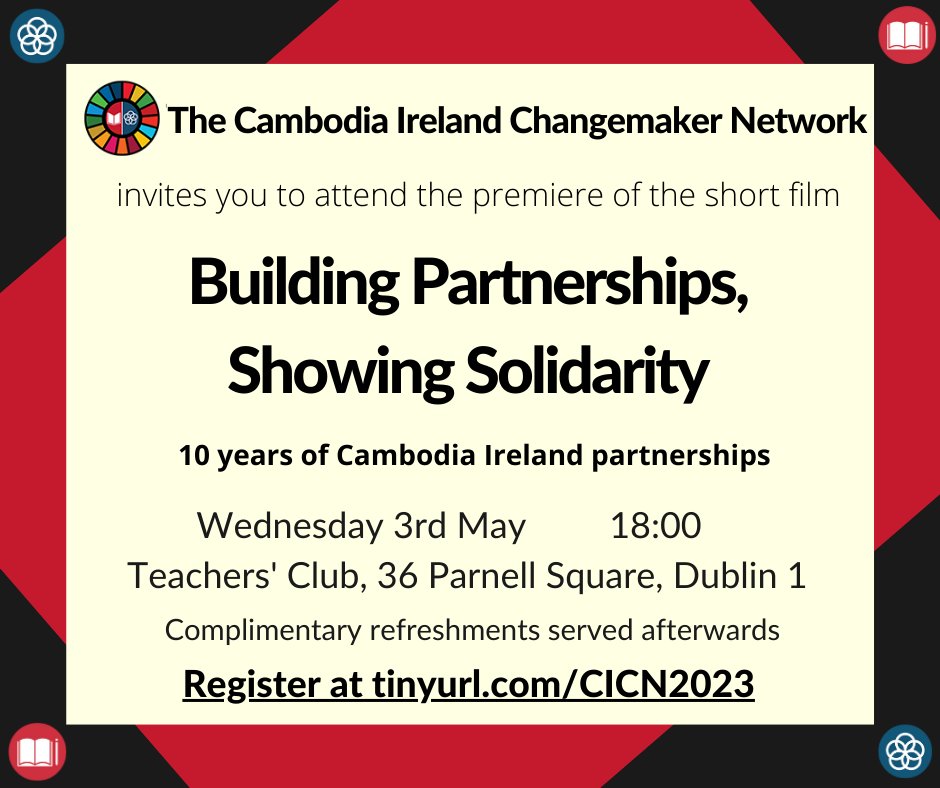 Exciting news! We're launching a #documentary on the last decade of #Cambodia #Ireland #partnerships. Join us as we celebrate what has been achieved and look forward to what is to come! #education #solidarity #SDG4 #SDG17 #qualityeducation4all #developmenteducation #deved #hre