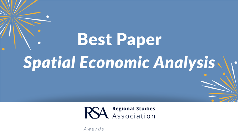 regstud's tweet photo. We are delighted to award the @spatialeconomic Best Paper Award to @jessieruthGS @drfahadsaeed @malmistry1977 &amp; @shourodasgupta for their paper Sharing the Burden: Quantifying Climate Change Spillovers in the European Union under the Paris Agreement
https://t.co/cVMbjoVhlb https://t.co/MpfaPwAAex