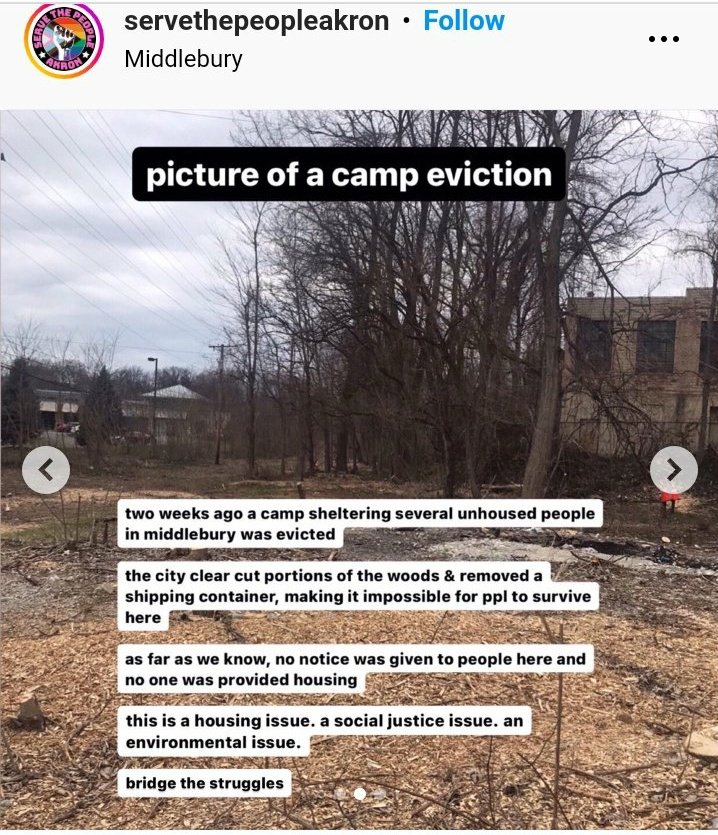 ecowatchdogg's tweet photo. The city of Akron @AkronOhioMayor is cutting down trees so homeless people cant hide away in wooded areas. The City is So Evi😭🙏🏼🌳 #letsGrowAkron #keepAkronbeautiful @Speaking4Trees @OhioEnviro @OhioSierraClub @ohiodnr @RepEmiliaSykes @SummitCountyOH @BigLoveAkron @clevhomeless https://t.co/P20VlOSgzk