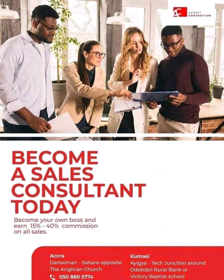 AdroitConsorti1's tweet image. Join Adroit Consortium as a commissioned-based consultant for Adroit ERP software installation and training in Accra. Contact 0547364845 to apply and grow your business with us. #AdroitConsortium
#OneSoftware
 #ERPSoftware #Installation #Training #CommissionBased