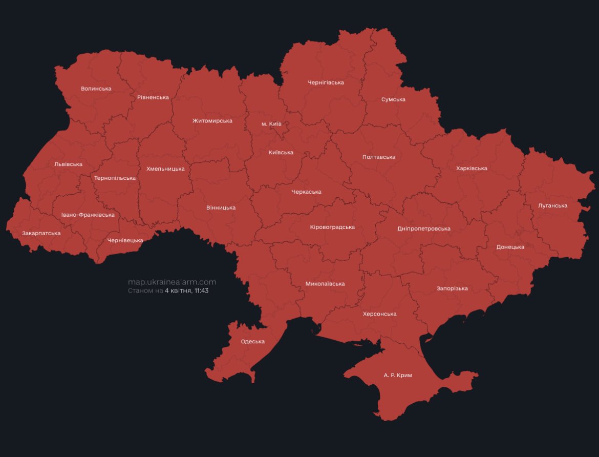 PStyrnol's tweet photo. Meanwhile in #Ukraine. #RussiaIsATerroristState #airraidalarm https://t.co/FWrC9g9yK2