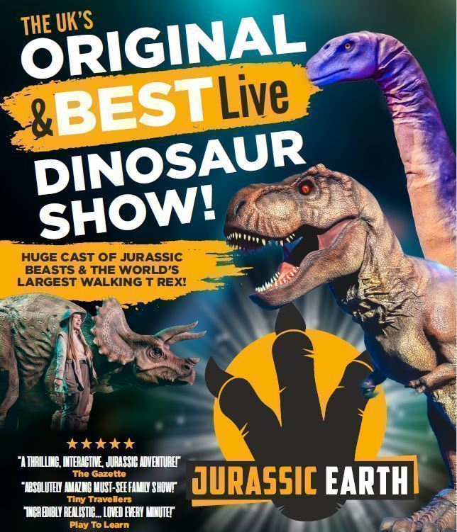 GET SET FOR A JURASSIC ADVENTURE 🦖

Don't miss the thrilling interactive family show for dinosaur fans coming to <a href="/SouthendTheatre/">Southend Theatres</a> this July! 

🦕 Jurassic Earth Live
📅 Sunday 23 July 2023
📍 Cliffs Pavilion
🎫 Info: bit.ly/3zi1hcP

Bring on the ROAR #JurassicAdventure