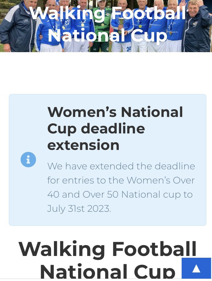 thewfauk's tweet photo. Excellent news regarding the WFA National Cup. 
New sponsor - NTC  for next 2 years 
Record numbers again. Currently 
Over 50's - 104
Over 60's - 96
Over 65's - 61
Over 70's - 39
Total for Men's - 300

Women's Over 40's - 13
Women's Over 50's - 10
Total for Women's. So far - 23 https://t.co/3GiKLT4M44