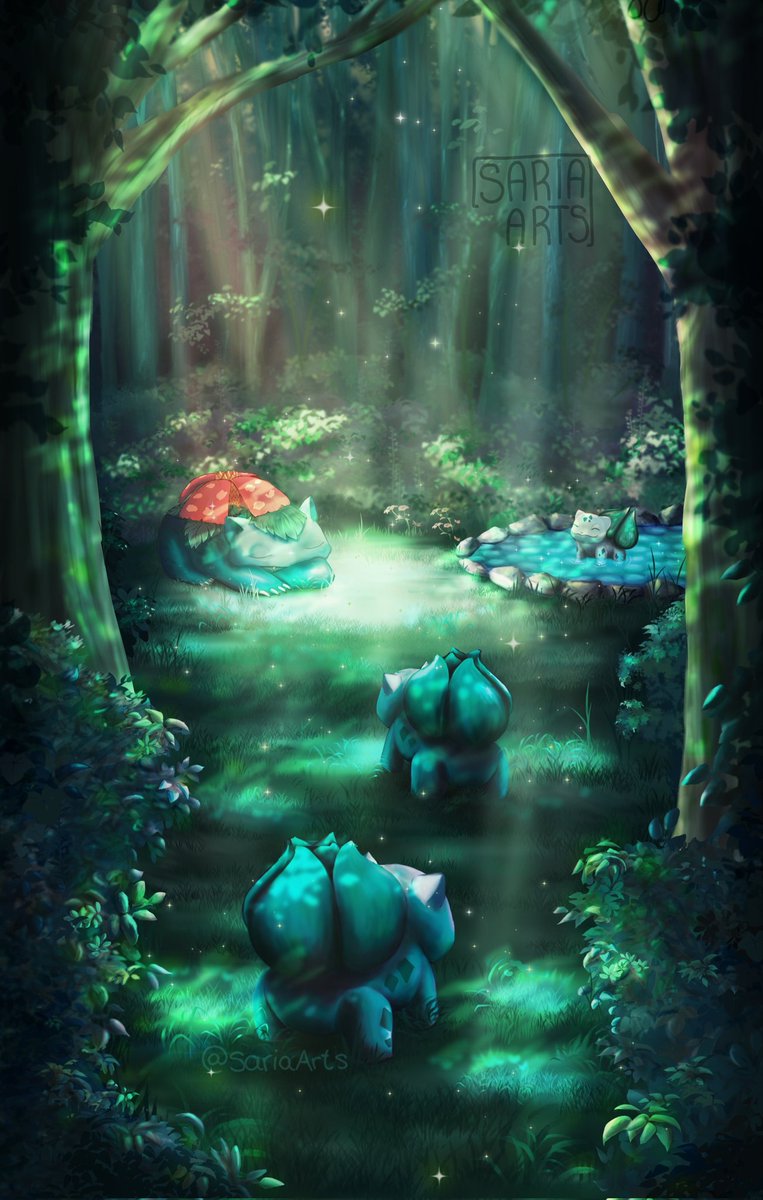 Bulbasaur's Mysterious Garden 🌱
