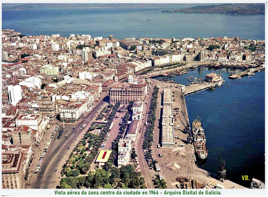 A Coruña no ano 1964.