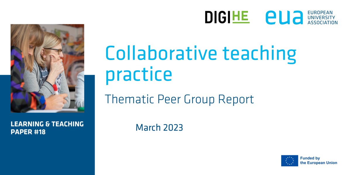 In the DIGI-HE Project the TPGs published their final reports on 3 topics. 📚

👓 Check the report on Collaborative teaching practice out: bit.ly/3LsvAF7

More about the project: lnkd.in/e4qn25nd

 #NextEducation at <a href="/DHBW_Karlsruhe/">DHBW Karlsruhe</a>: next-education.org