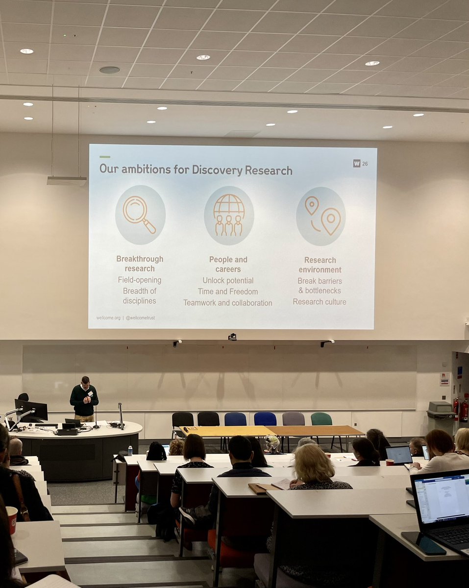 Michael Dunn, Director of Discovery Research, discusses how breakthrough research, people + careers, and research environment are critical to the <a href="/wellcometrust/">Wellcome</a> Discovery Research mission.

It’s so good to see these!

#DiscoveryResearch